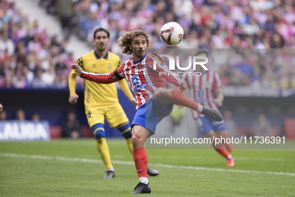 Antoine Griezmann of Atletico de Madrid is in action during the La Liga 2024/25 match between Atletico de Madrid and Las Palmas at Riyadh Ai...