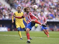 Antoine Griezmann of Atletico de Madrid is in action during the La Liga 2024/25 match between Atletico de Madrid and Las Palmas at Riyadh Ai...