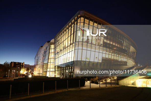 A view of the ICE Congress Center in Krakow, Poland on November 2, 2024. 