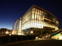 A view of the ICE Congress Center in Krakow, Poland on November 2, 2024. (