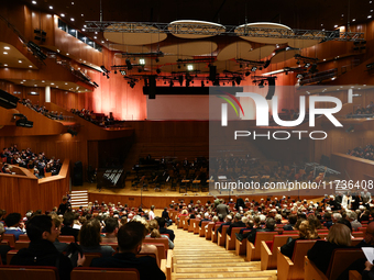 A view before the Eufonie Festival concert at ICE Congress Center in Krakow, Poland on November 2, 2024. (