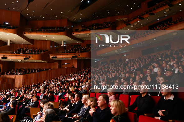 A view during the Eufonie Festival concert at ICE Congress Center in Krakow, Poland on November 2, 2024. 