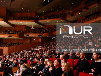 A view during the Eufonie Festival concert at ICE Congress Center in Krakow, Poland on November 2, 2024. (