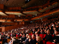 A view during the Eufonie Festival concert at ICE Congress Center in Krakow, Poland on November 2, 2024. (