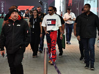 Lewis Hamilton pays tribute to Ayrton Senna during the Formula 1 Lenovo Grande Premio De Sao Paulo 2024 in Sao Paulo, Brazil, on November 3,...