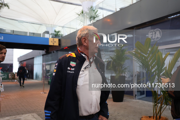 Helmut Marko of Oracle Red Bull Racing participates in the Formula 1 Lenovo Grande Premio De Sao Paulo 2024 in Sao Paulo, Brazil, on Novembe...