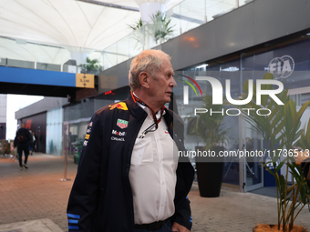 Helmut Marko of Oracle Red Bull Racing participates in the Formula 1 Lenovo Grande Premio De Sao Paulo 2024 in Sao Paulo, Brazil, on Novembe...