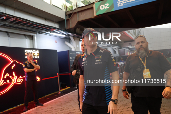 Max Verstappen of the Netherlands drives the Oracle Red Bull Racing RB20 Honda RBPT during the Formula 1 Lenovo Grande Premio De Sao Paulo 2...