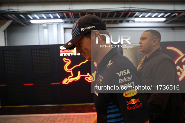 Max Verstappen of the Netherlands drives the Oracle Red Bull Racing RB20 Honda RBPT during the Formula 1 Lenovo Grande Premio De Sao Paulo 2...