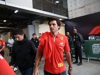 Carlos Sainz Jr. of Spain drives the (55) Scuderia Ferrari SF-24 Ferrari during the Formula 1 Lenovo Grande Premio De Sao Paulo 2024 in Sao...