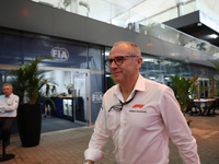 Stefano Domenicali is the F1 CEO during the Formula 1 Lenovo Grande Premio De Sao Paulo 2024 in Sao Paulo, Brazil, on November 3, 2024. (