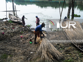 Jalangi River Is Almost Devoid Of Fish Due To Pollution. Casting A Net For Fish In A River Often Results In Garbage Arriving Instead Of Fish...