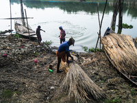 Jalangi River Is Almost Devoid Of Fish Due To Pollution. Casting A Net For Fish In A River Often Results In Garbage Arriving Instead Of Fish...