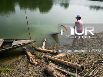 Jalangi River Is Almost Devoid Of Fish Due To Pollution. Casting A Net For Fish In A River Often Results In Garbage Arriving Instead Of Fish...