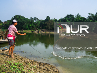 Jalangi River Is Almost Devoid Of Fish Due To Pollution. Casting A Net For Fish In A River Often Results In Garbage Arriving Instead Of Fish...