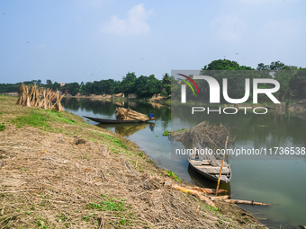 Jalangi River Is Almost Devoid Of Fish Due To Pollution. Casting A Net For Fish In A River Often Results In Garbage Arriving Instead Of Fish...