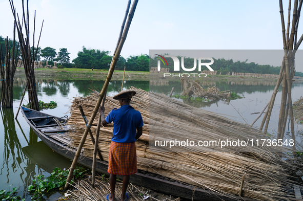 Jalangi River Is Almost Devoid Of Fish Due To Pollution. Casting A Net For Fish In A River Often Results In Garbage Arriving Instead Of Fish...