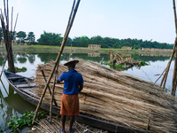 Jalangi River Is Almost Devoid Of Fish Due To Pollution. Casting A Net For Fish In A River Often Results In Garbage Arriving Instead Of Fish...