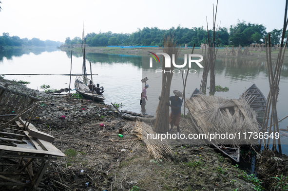 Jalangi River Is Almost Devoid Of Fish Due To Pollution. Casting A Net For Fish In A River Often Results In Garbage Arriving Instead Of Fish...