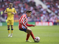 Giuliano Simeone of Atletico de Madrid is in action during the La Liga 2024/25 match between Atletico de Madrid and Las Palmas at Riyadh Air...