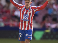 Giuliano Simeone of Atletico de Madrid participates in the La Liga 2024/25 match between Atletico de Madrid and Las Palmas at Riyadh Air Met...