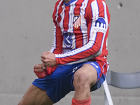 Giuliano Simeone of Atletico de Madrid celebrates a goal during the La Liga 2024/25 match between Atletico de Madrid and Las Palmas at Riyad...