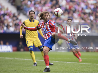 Antoine Griezmann of Atletico de Madrid is in action during the La Liga 2024/25 match between Atletico de Madrid and Las Palmas at Riyadh Ai...