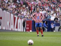 Antoine Griezmann of Atletico de Madrid participates in the La Liga 2024/25 match between Atletico de Madrid and Las Palmas at Riyadh Air Me...