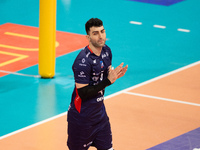 MARCIN JANUSZ participates in a match of the PLUS Liga between Stal Nysa and ZAKSA Kedzierzyn Kozle in Nysa, Poland, on November 3, 2024. (