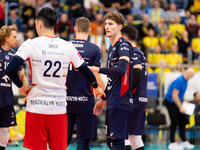 IGOR GROBELNY participates in a match of the PLUS Liga between Stal Nysa and ZAKSA Kedzierzyn Kozle in Nysa, Poland, on November 3, 2024. (