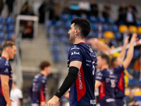 MARCIN JANUSZ participates in a match of the PLUS Liga between Stal Nysa and ZAKSA Kedzierzyn Kozle in Nysa, Poland, on November 3, 2024. (