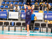 Kamil Urbanowicz participates in a match of the PLUS Liga between Stal Nysa and ZAKSA Kedzierzyn Kozle in Nysa, Poland, on November 3, 2024....