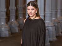 Sofia Richie Grainge wearing a Saint Laurent by Anthony Vaccarello dress arrives at the 13th Annual LACMA Art + Film Gala 2024 presented by...