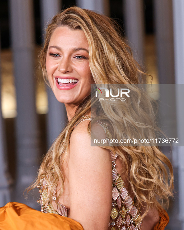 Blake Lively arrives at the 13th Annual LACMA Art + Film Gala 2024 presented by Gucci held at the Los Angeles County Museum of Art on Novemb...