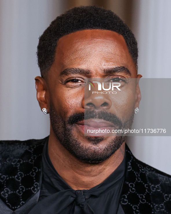 Colman Domingo wearing Gucci arrives at the 13th Annual LACMA Art + Film Gala 2024 presented by Gucci held at the Los Angeles County Museum...