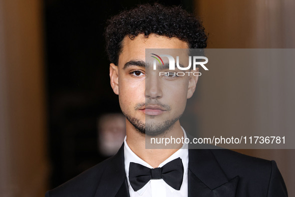 Archie Madekwe arrives at the 13th Annual LACMA Art + Film Gala 2024 presented by Gucci held at the Los Angeles County Museum of Art on Nove...