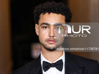 Archie Madekwe arrives at the 13th Annual LACMA Art + Film Gala 2024 presented by Gucci held at the Los Angeles County Museum of Art on Nove...