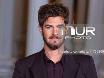 Andrew Garfield arrives at the 13th Annual LACMA Art + Film Gala 2024 presented by Gucci held at the Los Angeles County Museum of Art on Nov...