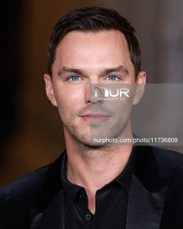 Nicholas Hoult arrives at the 13th Annual LACMA Art + Film Gala 2024 presented by Gucci held at the Los Angeles County Museum of Art on Nove...