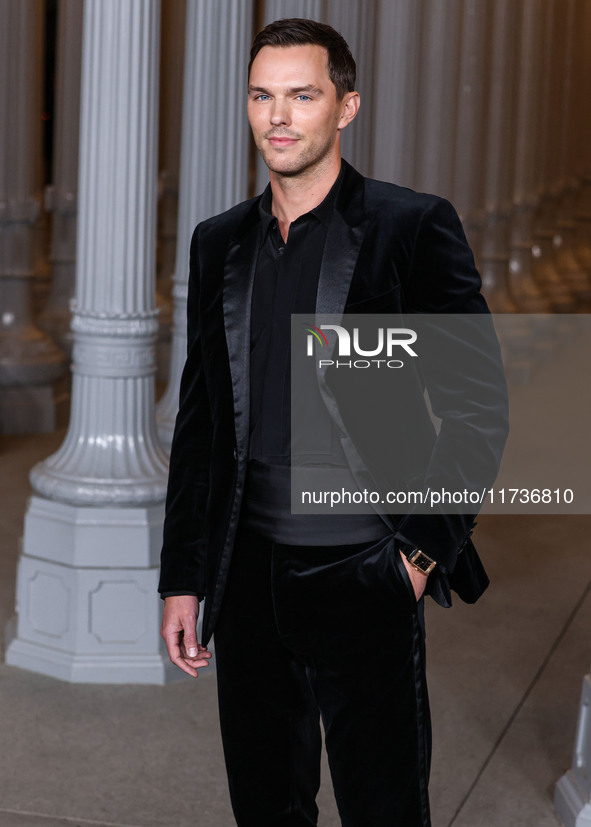 Nicholas Hoult arrives at the 13th Annual LACMA Art + Film Gala 2024 presented by Gucci held at the Los Angeles County Museum of Art on Nove...