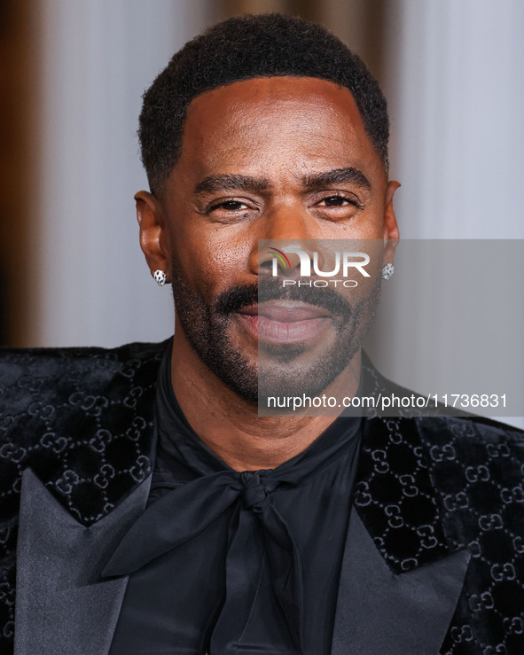 Colman Domingo wearing Gucci arrives at the 13th Annual LACMA Art + Film Gala 2024 presented by Gucci held at the Los Angeles County Museum...