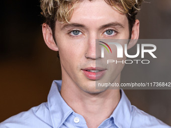 Troye Sivan arrives at the 13th Annual LACMA Art + Film Gala 2024 presented by Gucci held at the Los Angeles County Museum of Art on Novembe...