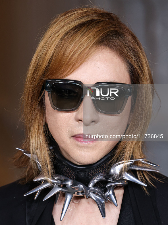 Yoshiki arrives at the 13th Annual LACMA Art + Film Gala 2024 presented by Gucci held at the Los Angeles County Museum of Art on November 2,...