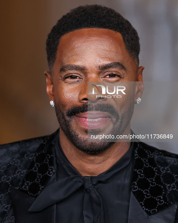 Colman Domingo wearing Gucci arrives at the 13th Annual LACMA Art + Film Gala 2024 presented by Gucci held at the Los Angeles County Museum...