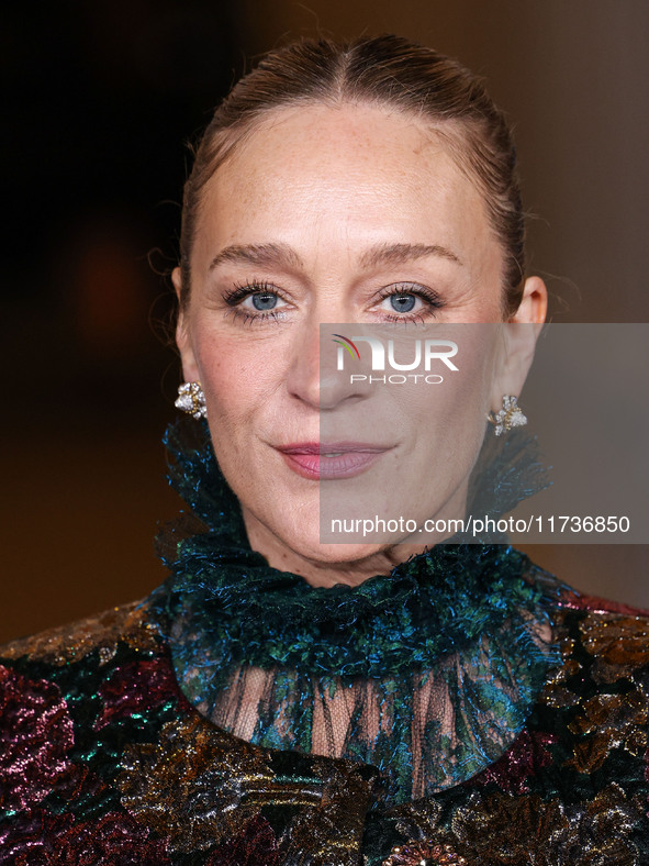 Chloe Sevigny wearing a full look by Saint Laurent by Anthony Vaccarello arrives at the 13th Annual LACMA Art + Film Gala 2024 presented by...