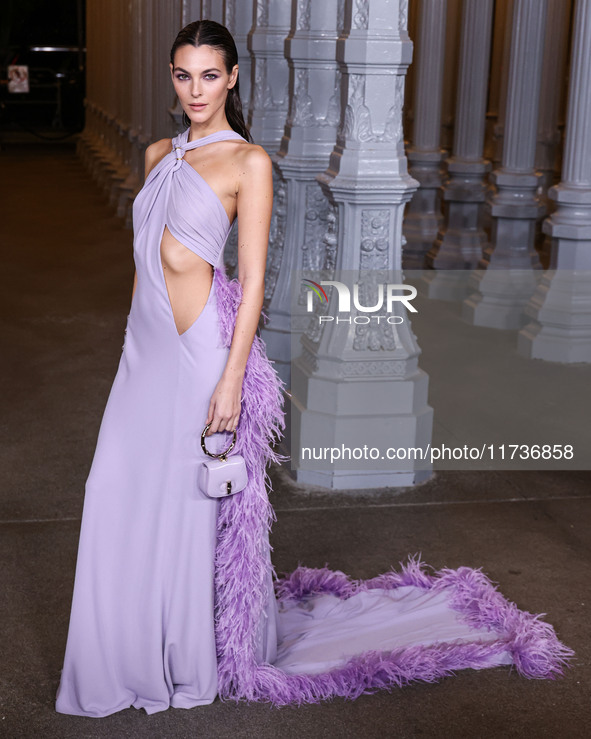 Vittoria Ceretti wearing Gucci arrives at the 13th Annual LACMA Art + Film Gala 2024 presented by Gucci held at the Los Angeles County Museu...