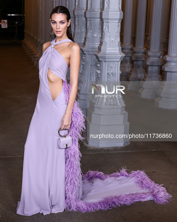 Vittoria Ceretti wearing Gucci arrives at the 13th Annual LACMA Art + Film Gala 2024 presented by Gucci held at the Los Angeles County Museu...