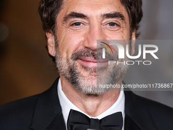 Javier Bardem wearing Gucci arrives at the 13th Annual LACMA Art + Film Gala 2024 presented by Gucci held at the Los Angeles County Museum o...