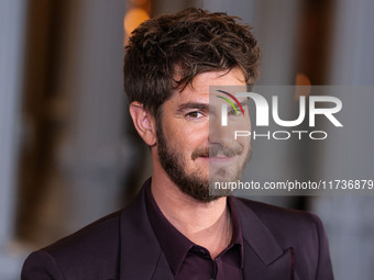 Andrew Garfield arrives at the 13th Annual LACMA Art + Film Gala 2024 presented by Gucci held at the Los Angeles County Museum of Art on Nov...