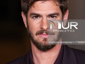 Andrew Garfield arrives at the 13th Annual LACMA Art + Film Gala 2024 presented by Gucci held at the Los Angeles County Museum of Art on Nov...